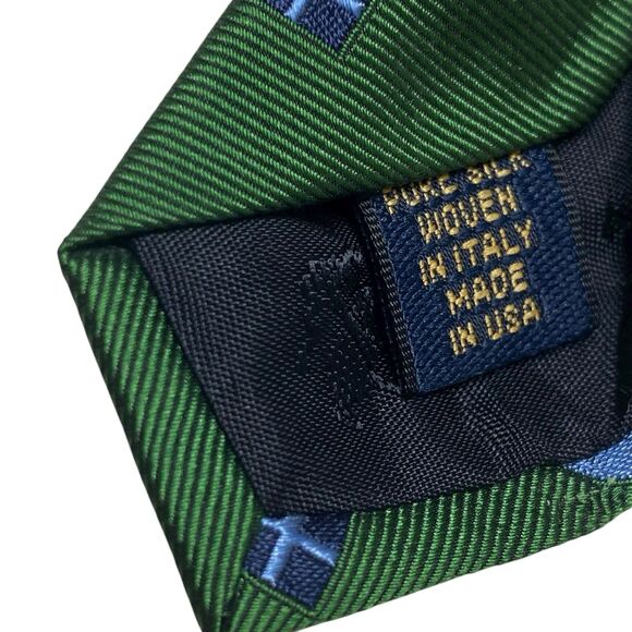 Brooks Brothers Makers Tie Men's Necktie Silk Nautical Signal Flags Green - Picture 5 of 7